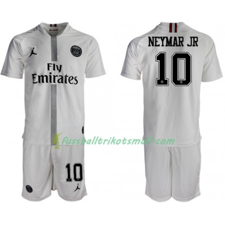 Fußballtrikots Paris Saint Germain Neymar Jr 10 Jodan Weiß Kinder 2018-2019 Kurzarm Ausweichtrikot kaufen